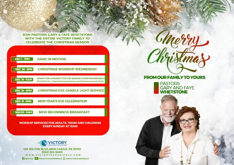 CELEBRATE THE CHRISTMAS SEASON: A MESSAGE FROM PASTORS GARY & FAYE WHETSTONE